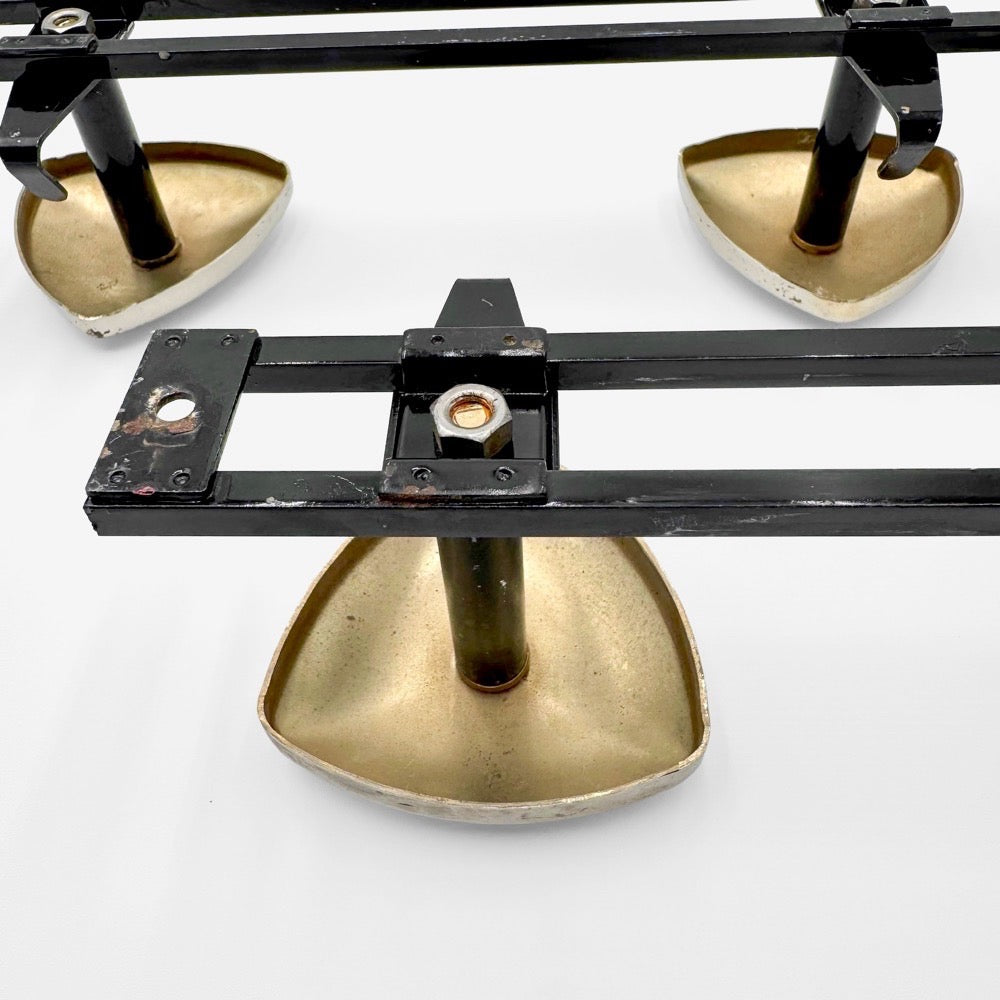 Patères métal doré design années 60
