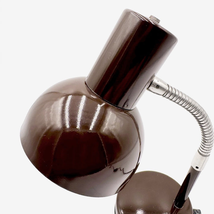 Lampe de bureau chocolat Veb Narva vintage