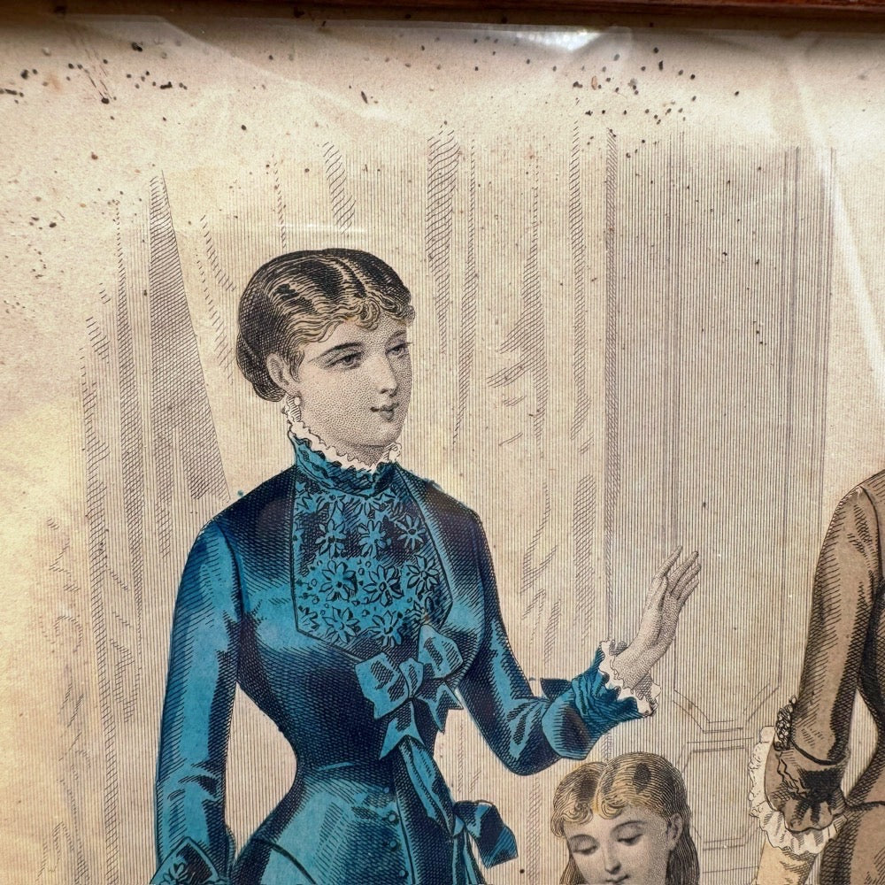Cadre gravure revue de la Mode 1882