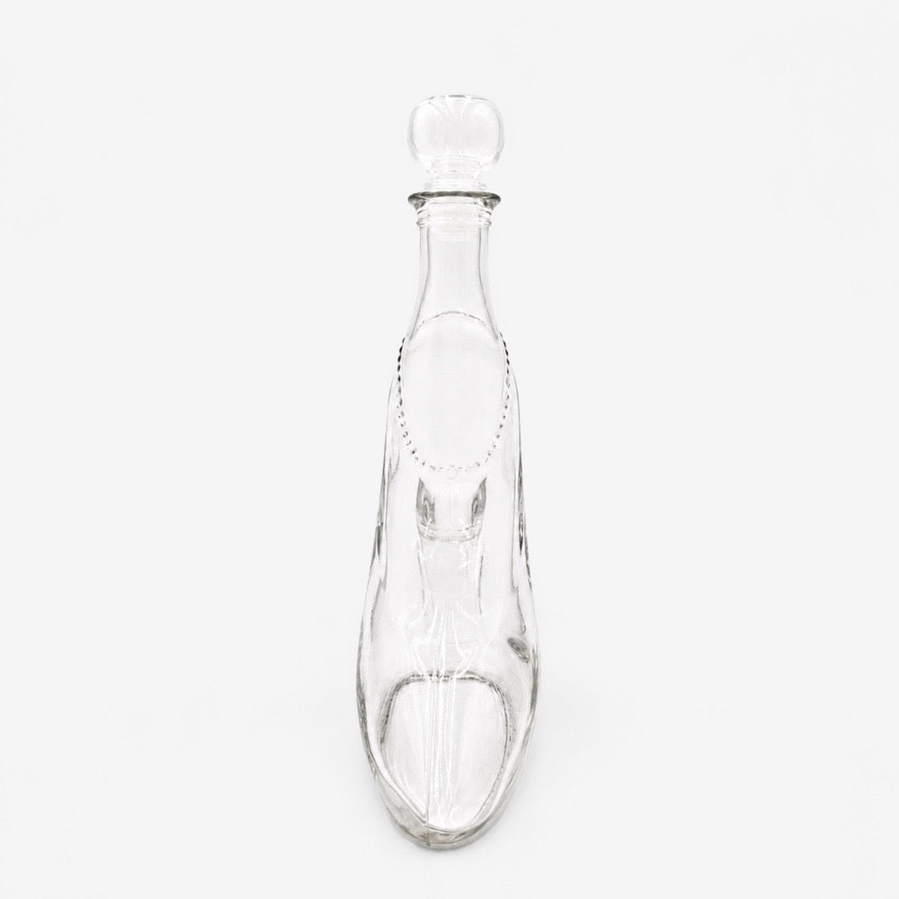 Flacon escarpin en verre années 80