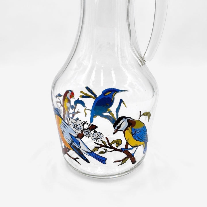 Cruche aux oiseaux vintage