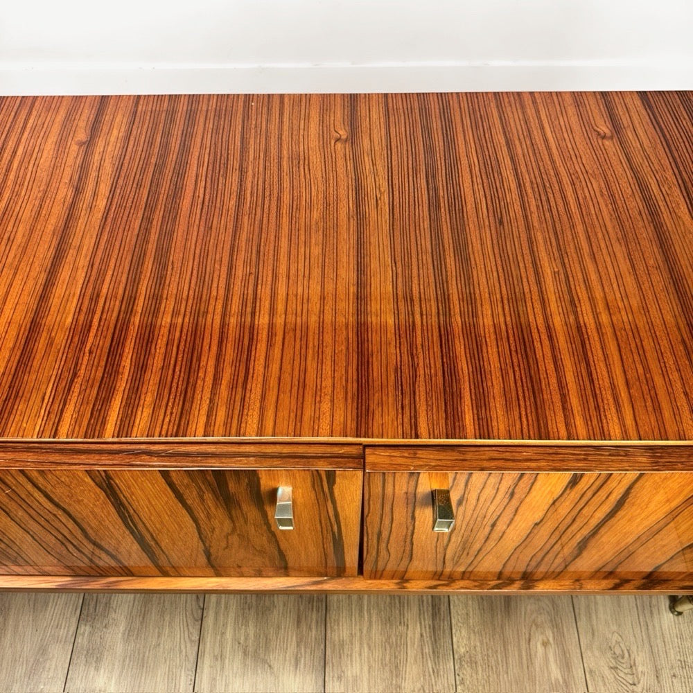 Enfilade scandinave placage palissandre laqué années 60