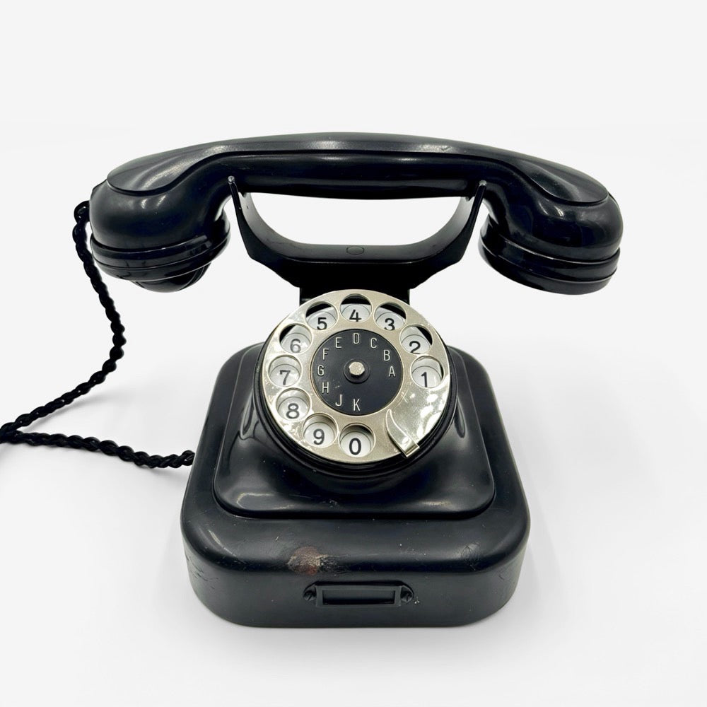 Téléphone Bakélite noire VBT années 40