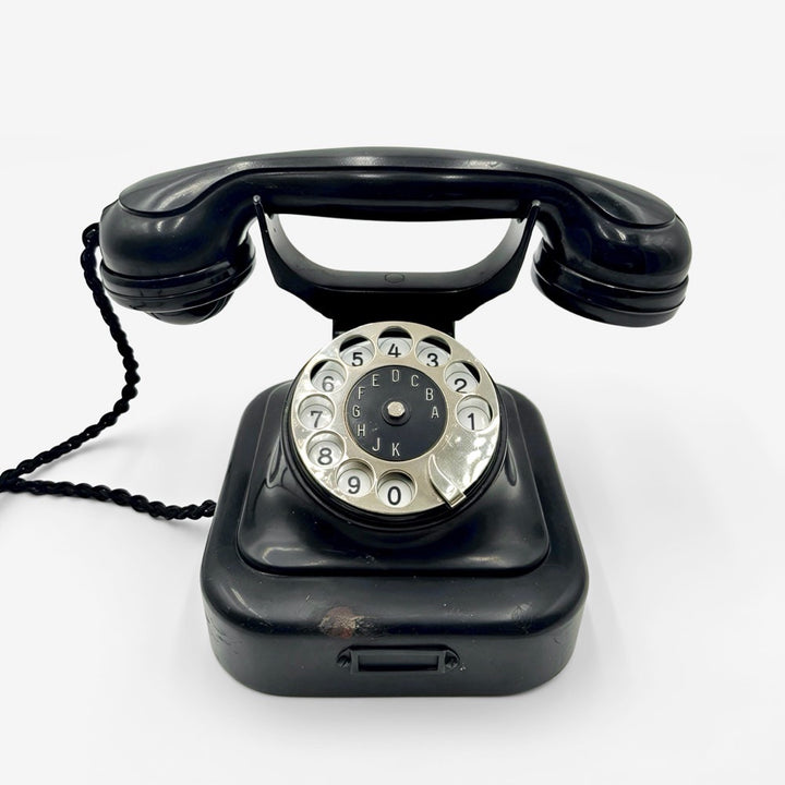 Téléphone Bakélite noire VBT années 40