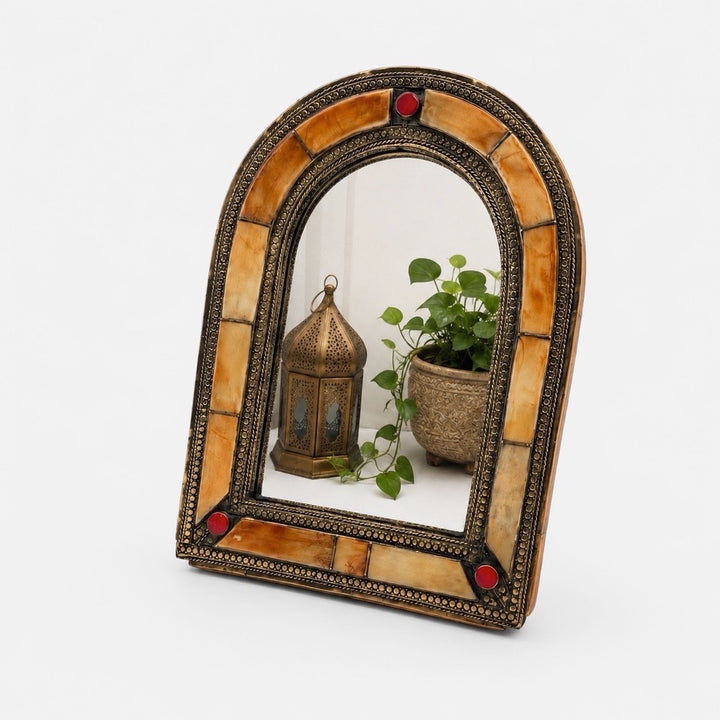 Miroir marocain laiton années 80