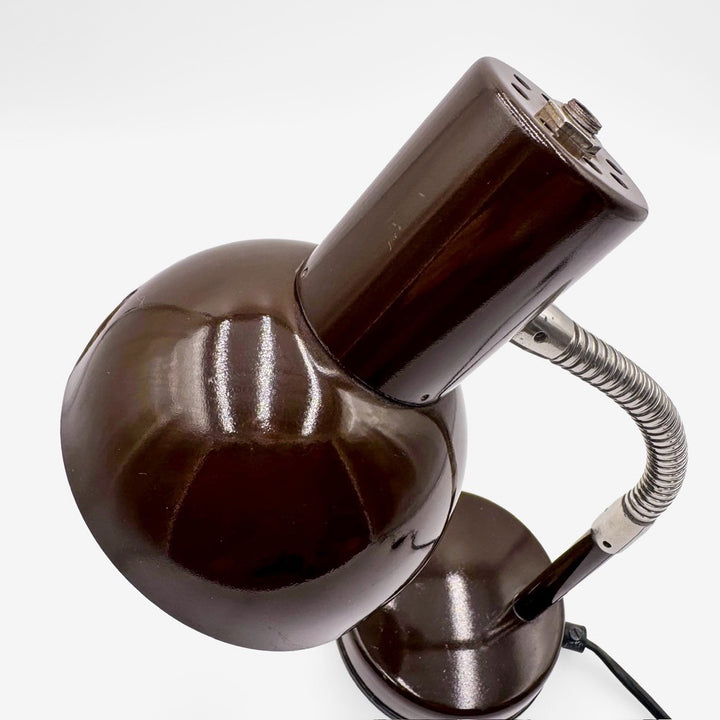 Lampe de bureau chocolat Veb Narva vintage