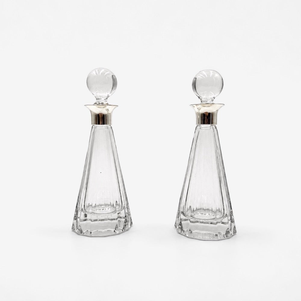 Flacons huilier & vinaigrier en cristal Paloma Picasso pour Villeroy & Boch 1989