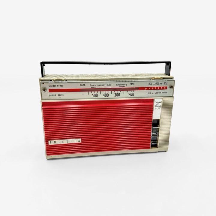 Transistor rouge Philips années 70