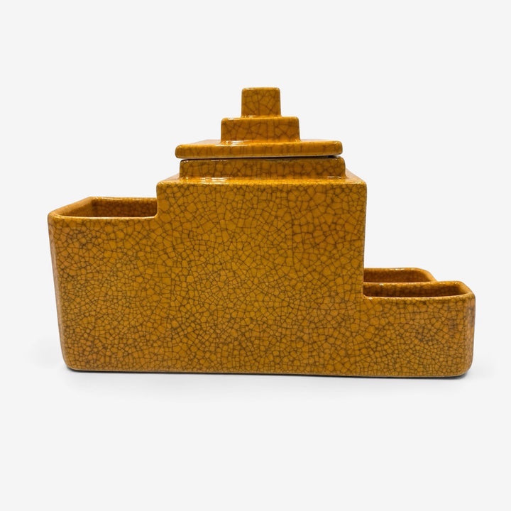 Ensemble de fumeur faïence Boch Belgique Art Déco 1930