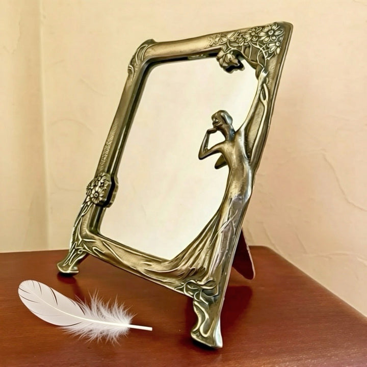Miroir style Art Nouveau Pierre Bex années 70