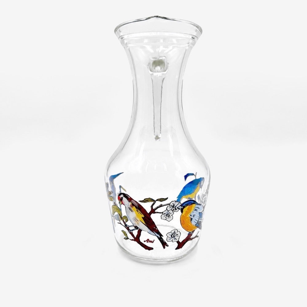 Cruche aux oiseaux vintage