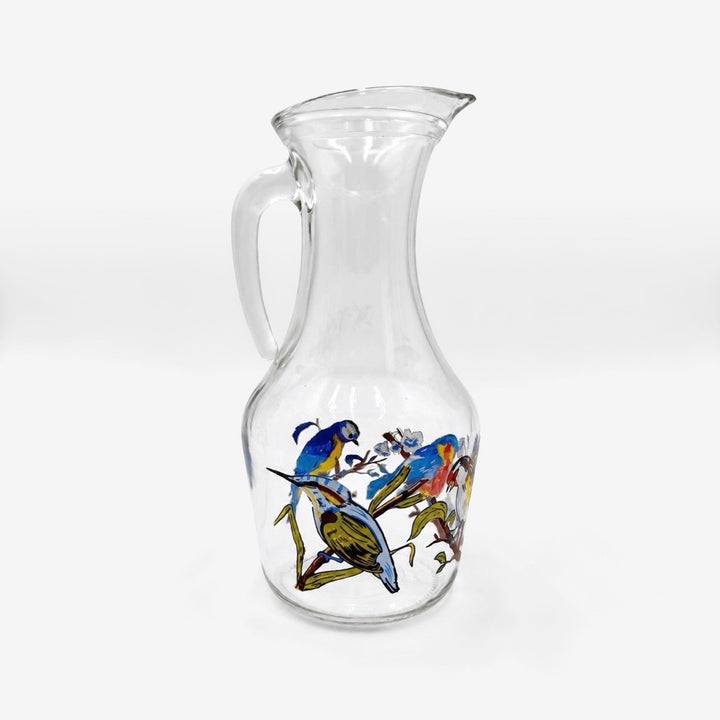 Cruche aux oiseaux vintage