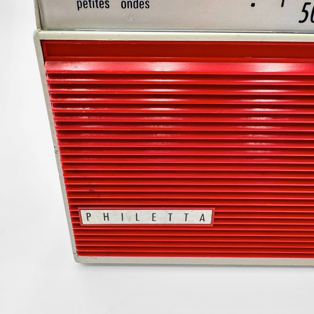 Transistor rouge Philips années 70