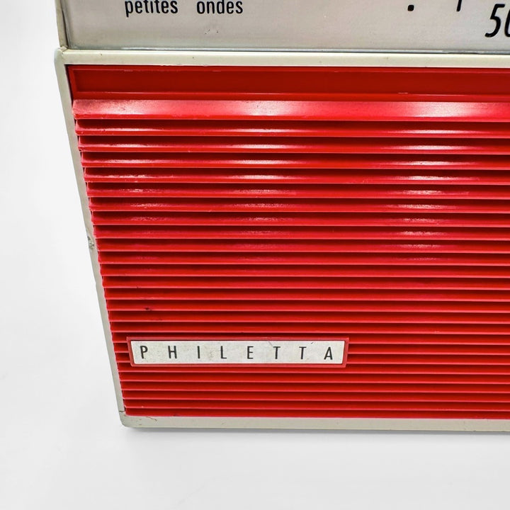 Transistor rouge Philips années 70