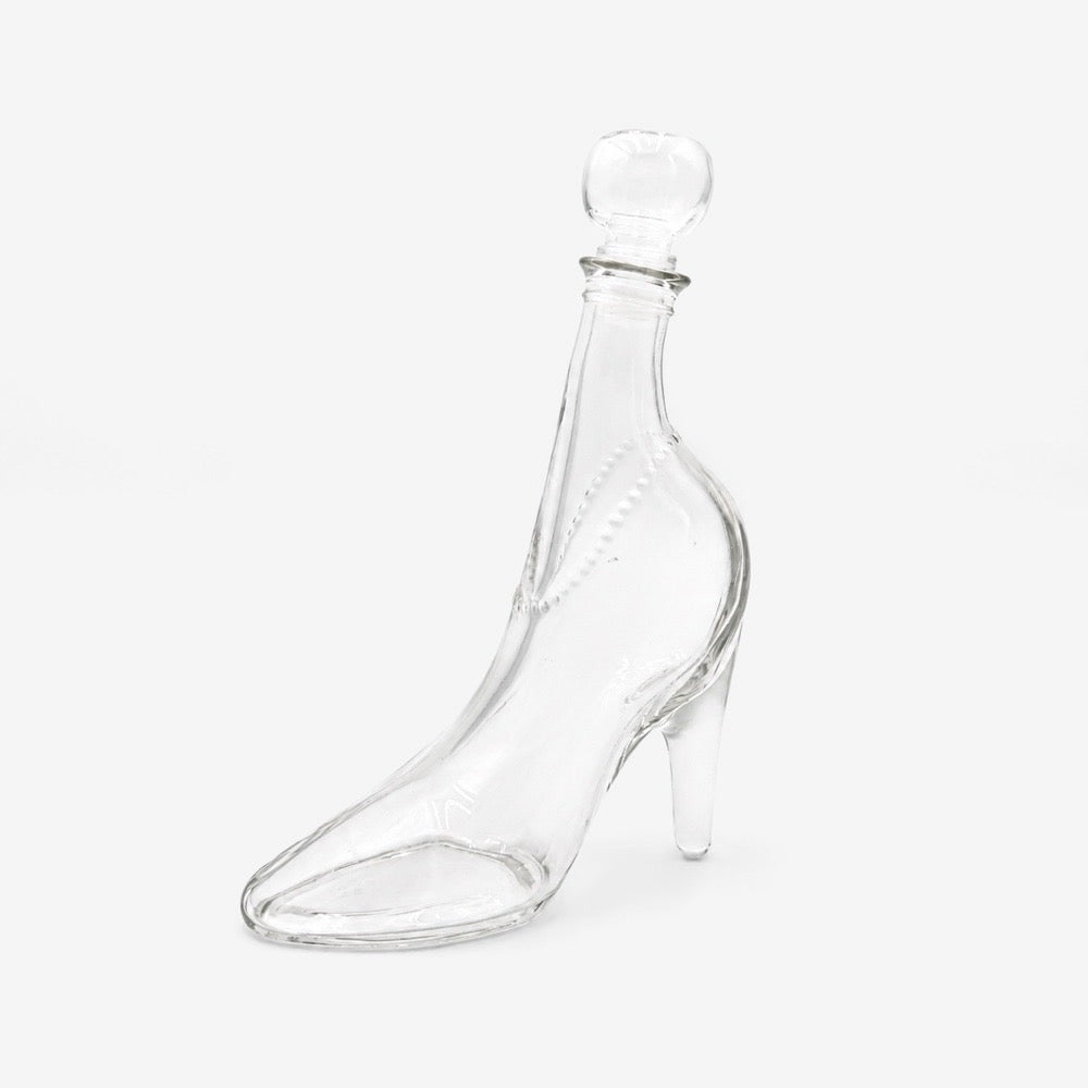 Flacon escarpin en verre années 80