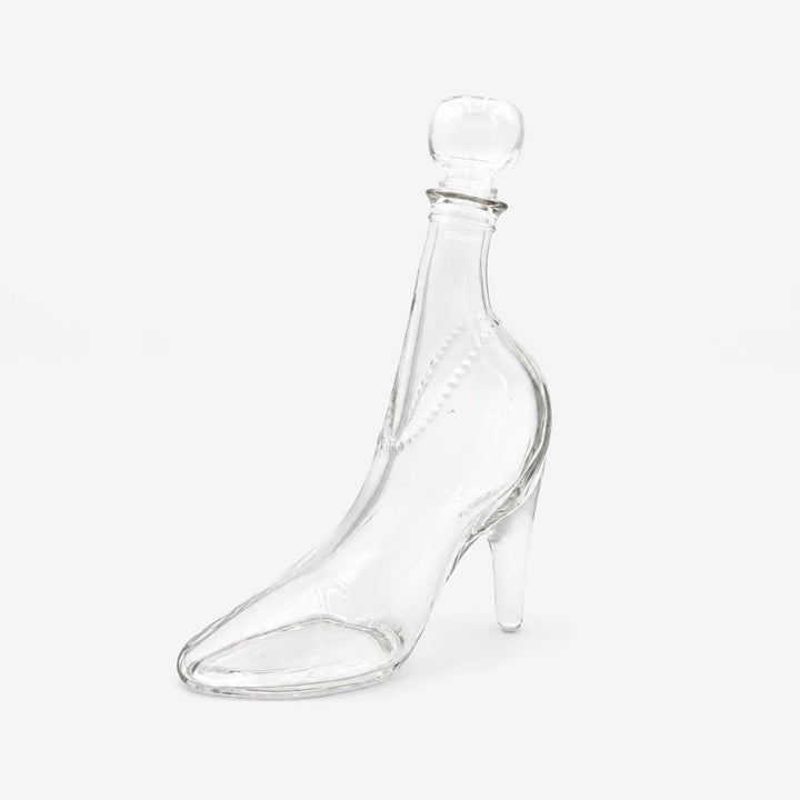 Flacon escarpin en verre années 80