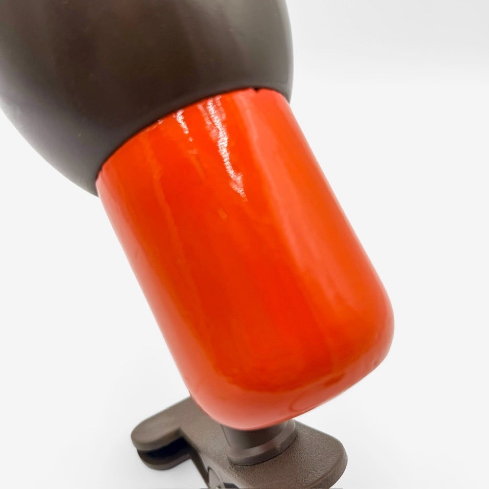 Duo de spot à pinces orange et marron années 70