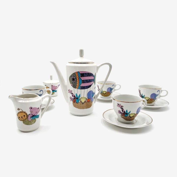 Dinette en porcelaine années 70