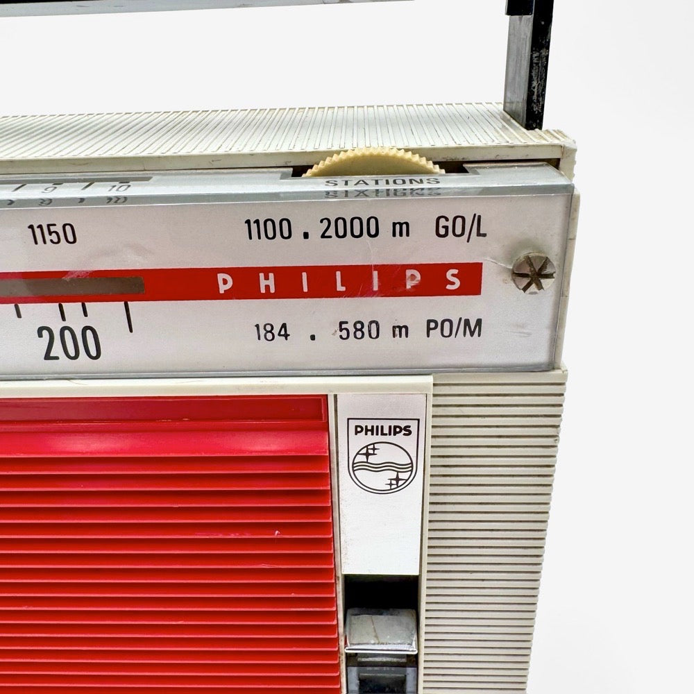 Transistor rouge Philips années 70