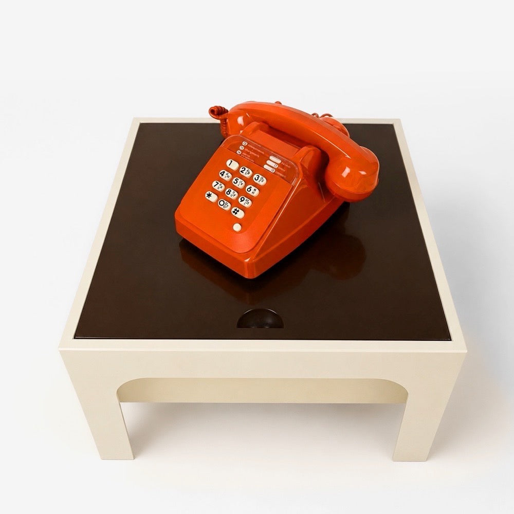 Téléphone Socotel S63 orange à touches années 80
