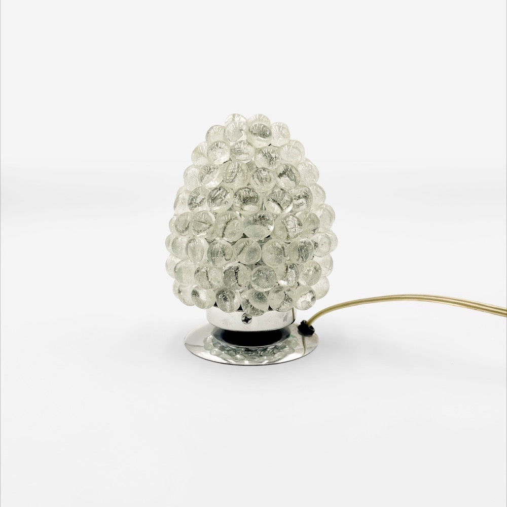 Lampe grappe bulles en verre vintage