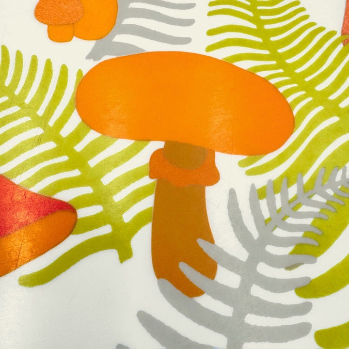 Plat de service décor champignon en mélamine Melstar 70's