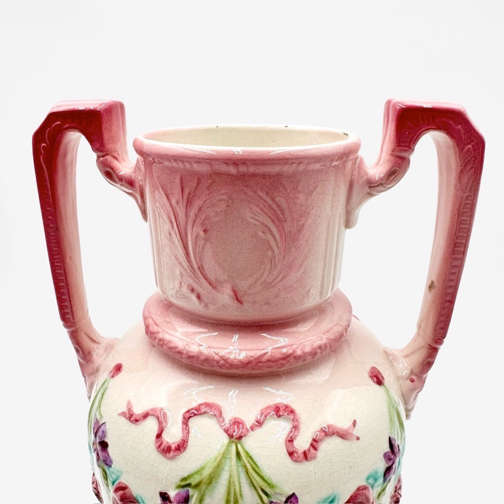 Vase Art Nouveau en barbotine Longchamp Terre de Fer