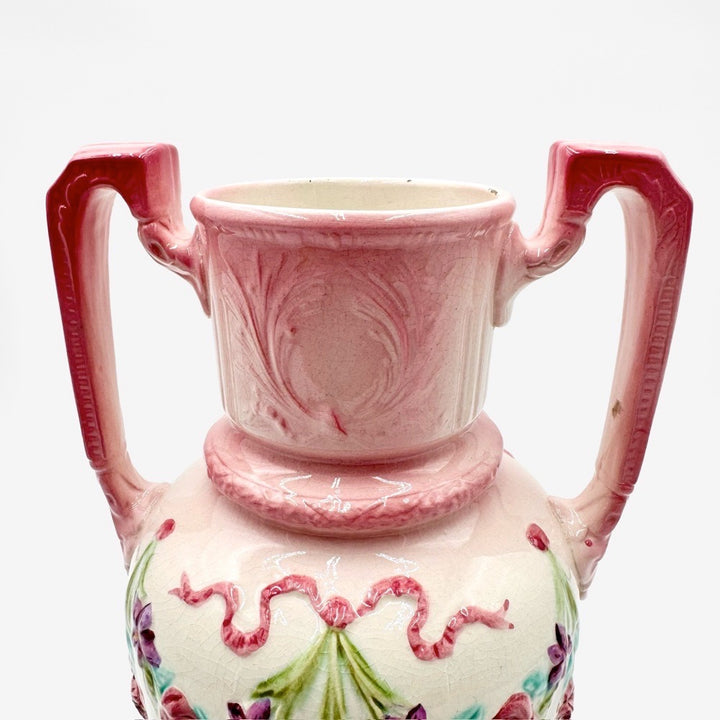 Vase Art Nouveau en barbotine Longchamp Terre de Fer