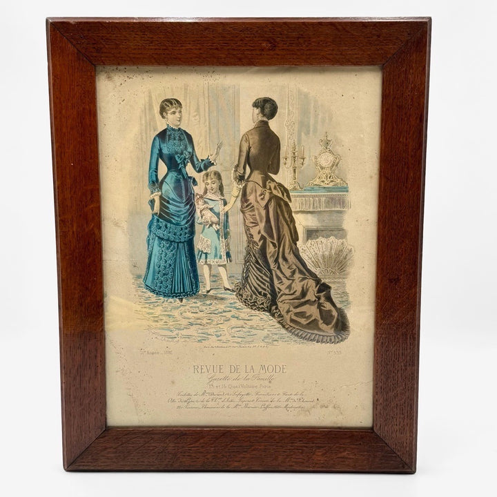Cadre gravure revue de la Mode 1882
