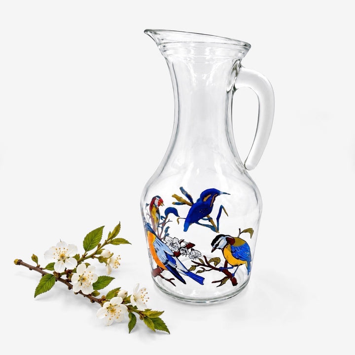 Cruche aux oiseaux vintage