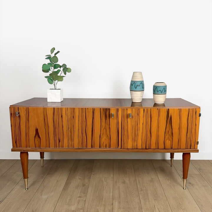 Enfilade scandinave placage palissandre laqué années 60