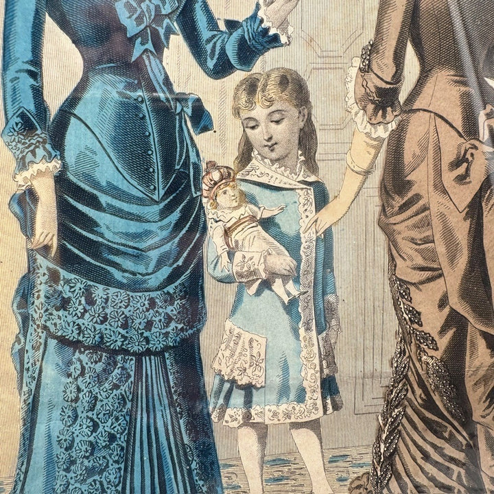 Cadre gravure revue de la Mode 1882