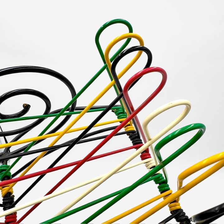 Porte-vinyles scoubidou années 50
