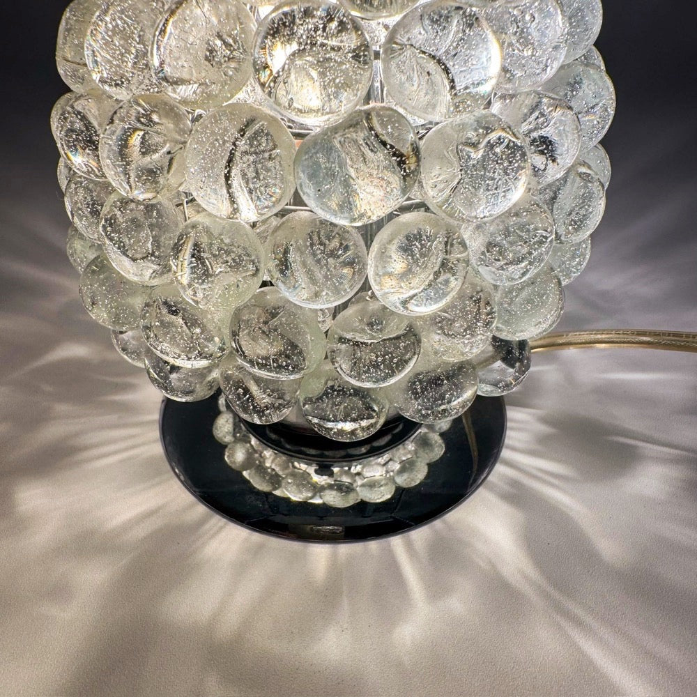 Lampe grappe bulles en verre vintage