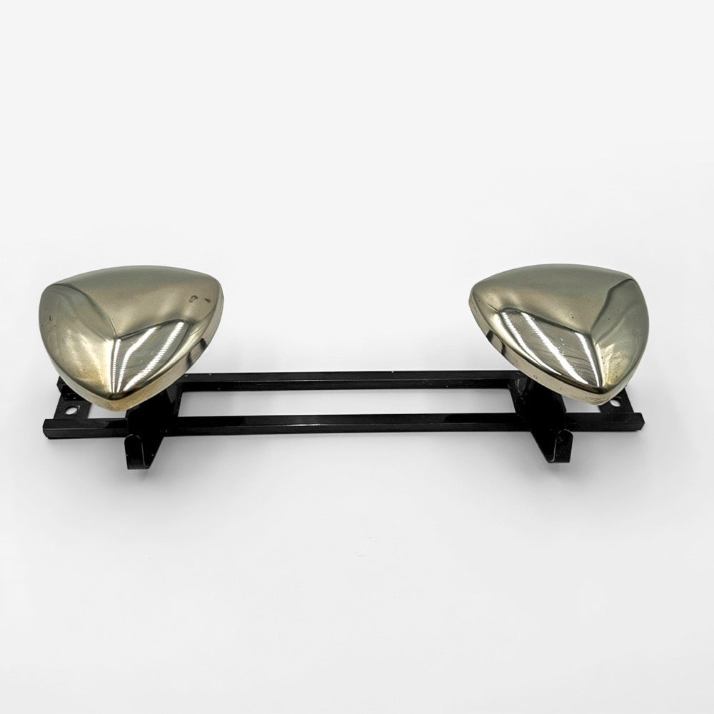 Patères métal doré design années 60