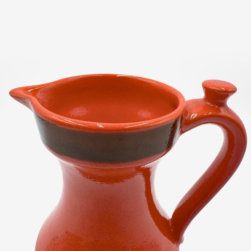 Service à orangeade céramique orange Zell années 70