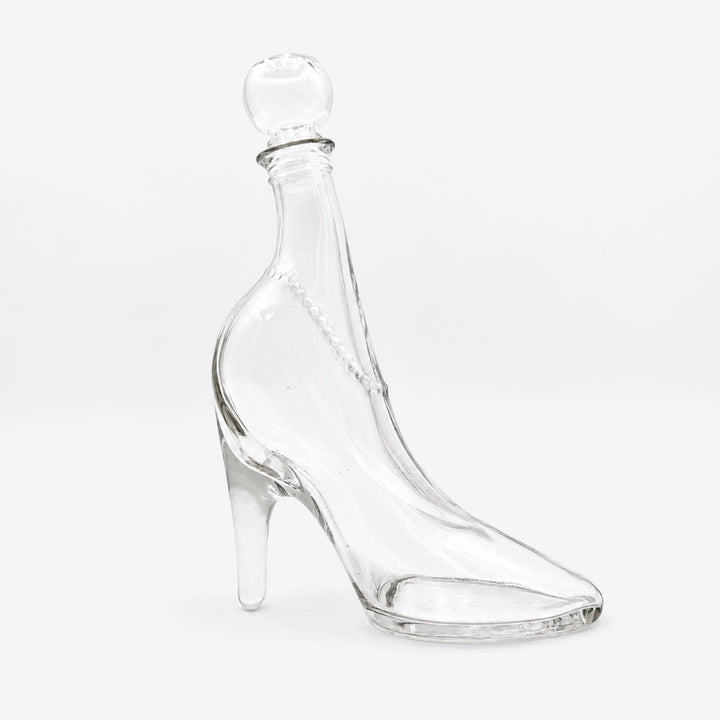 Flacon escarpin en verre années 80