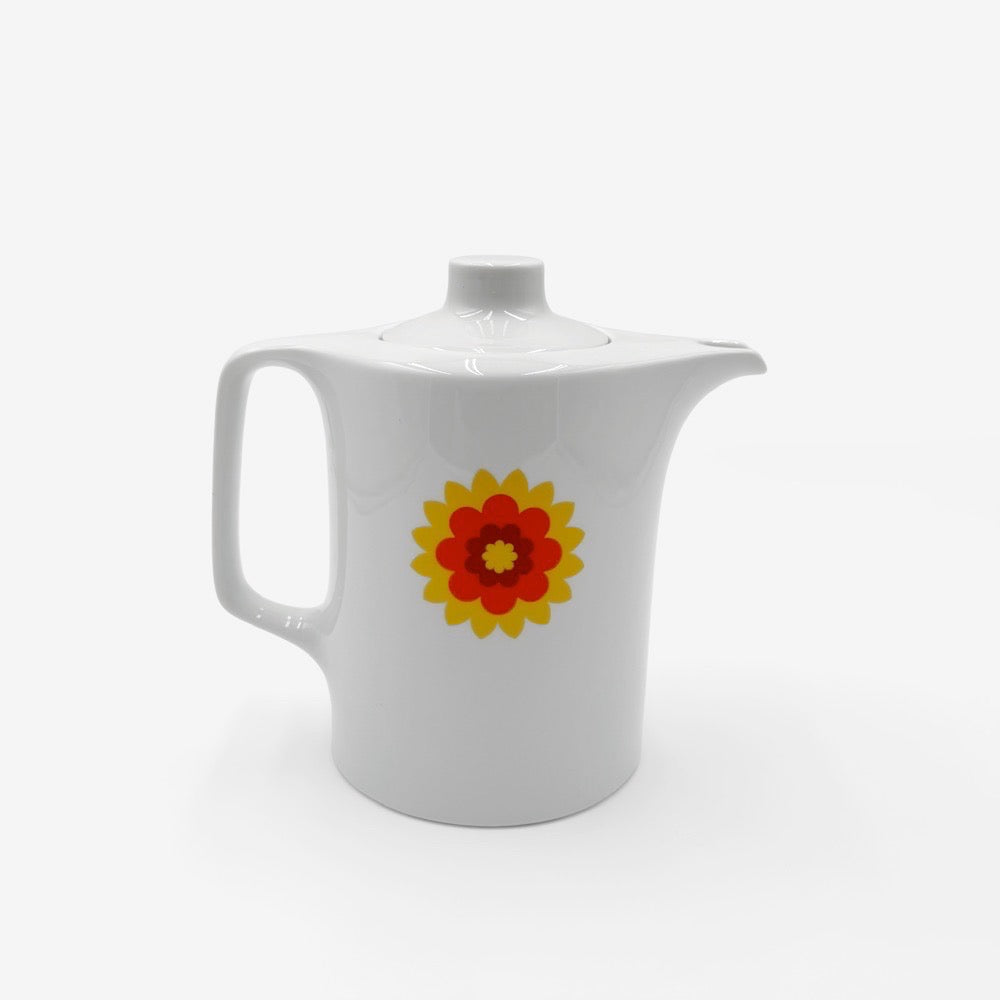 Cafetière théière Flower Power Lorenz Hutschenreuther 70's