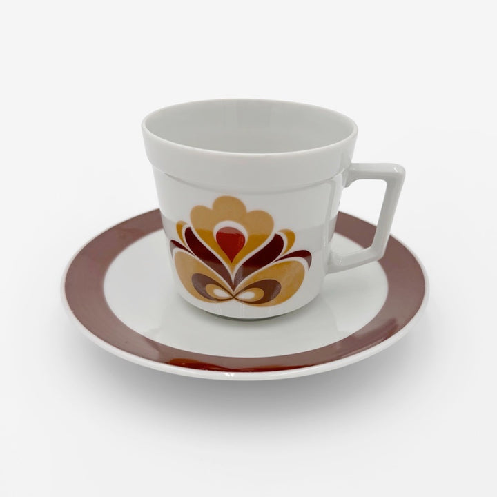 Service à café pop porcelaine fine Schirnding 70's