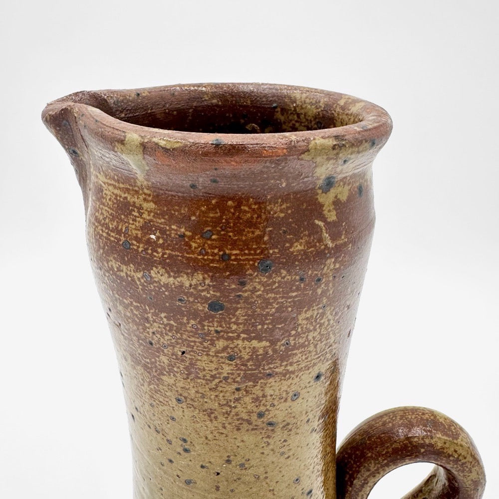 Vase pichet haut en grès pyrité 60's