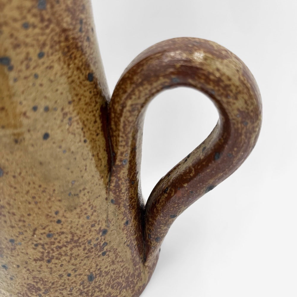 Vase pichet haut en grès pyrité 60's
