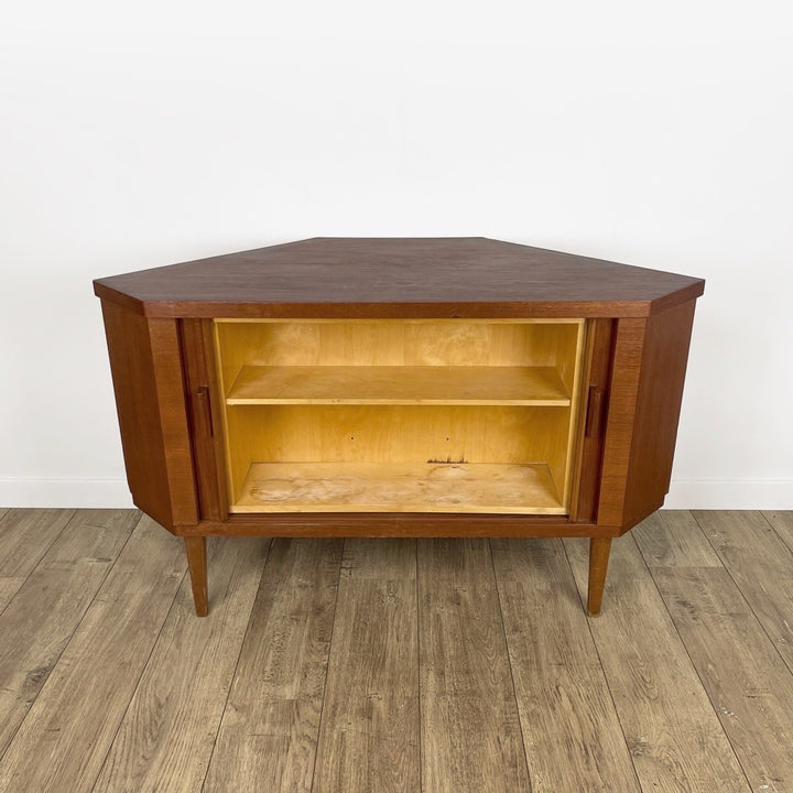 Bar d'angle scandinave pivotant années 50