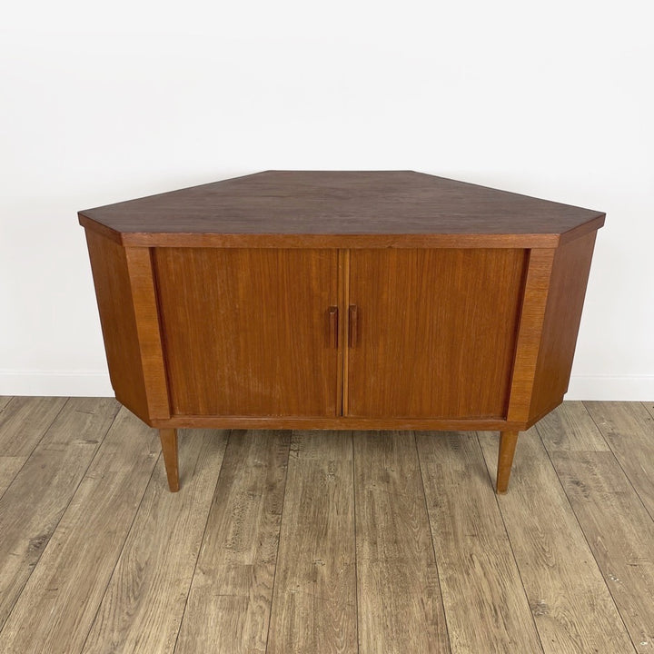 Bar d'angle scandinave pivotant années 50