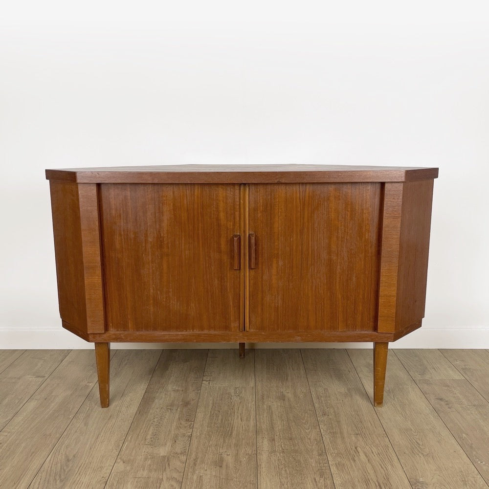 Bar d'angle scandinave pivotant années 50