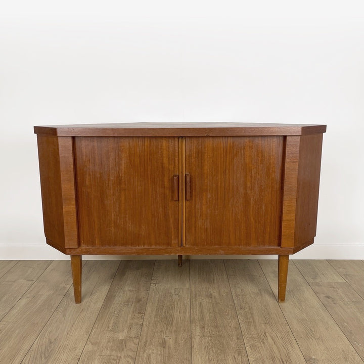 Bar d'angle scandinave pivotant années 50