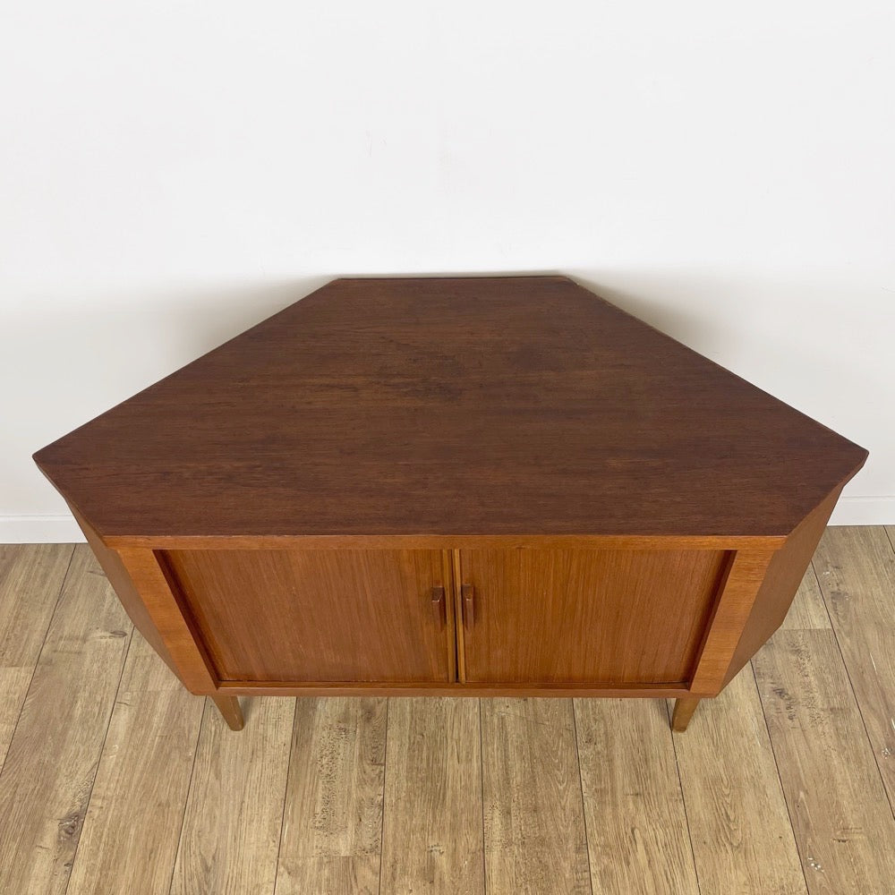 Bar d'angle scandinave pivotant années 50