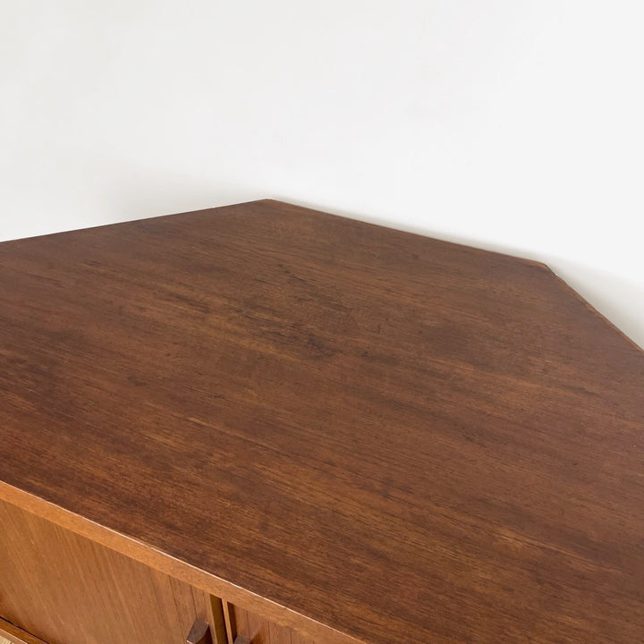 Bar d'angle scandinave pivotant années 50