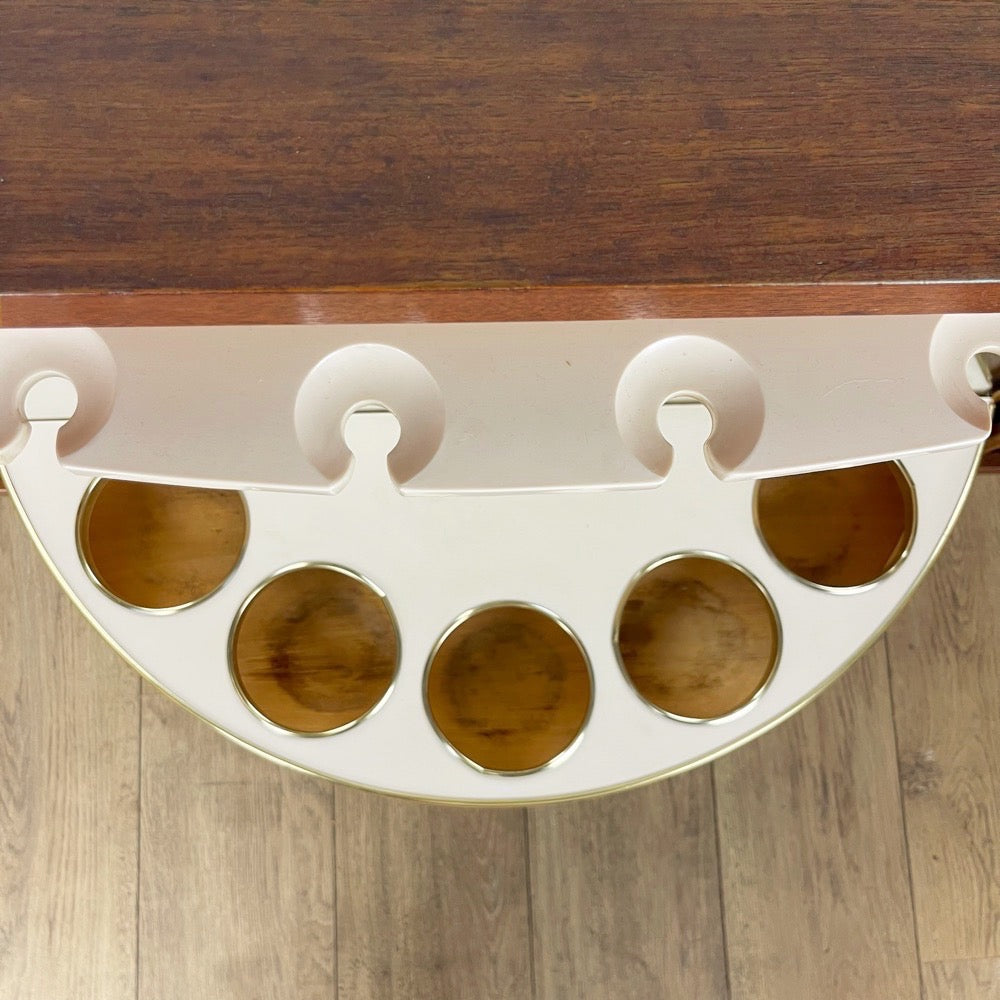 Bar d'angle scandinave pivotant années 50