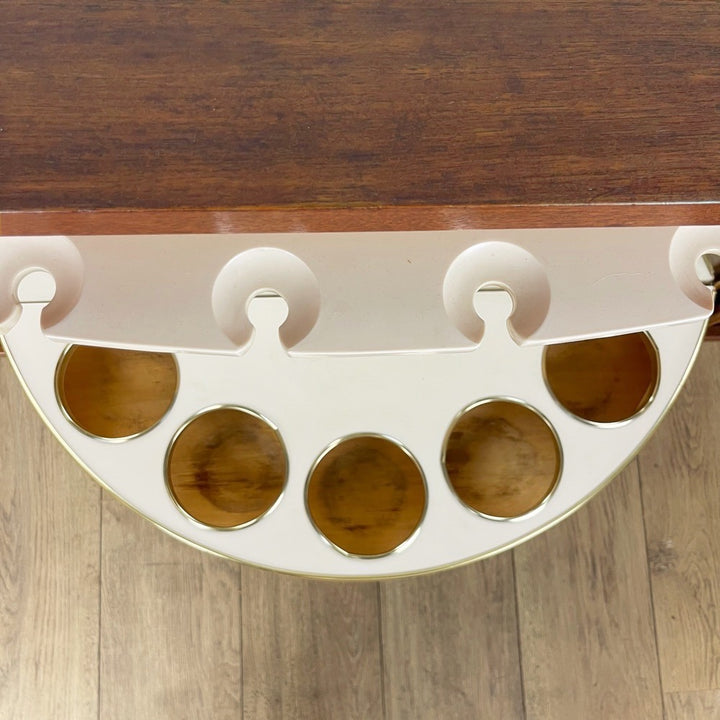 Bar d'angle scandinave pivotant années 50