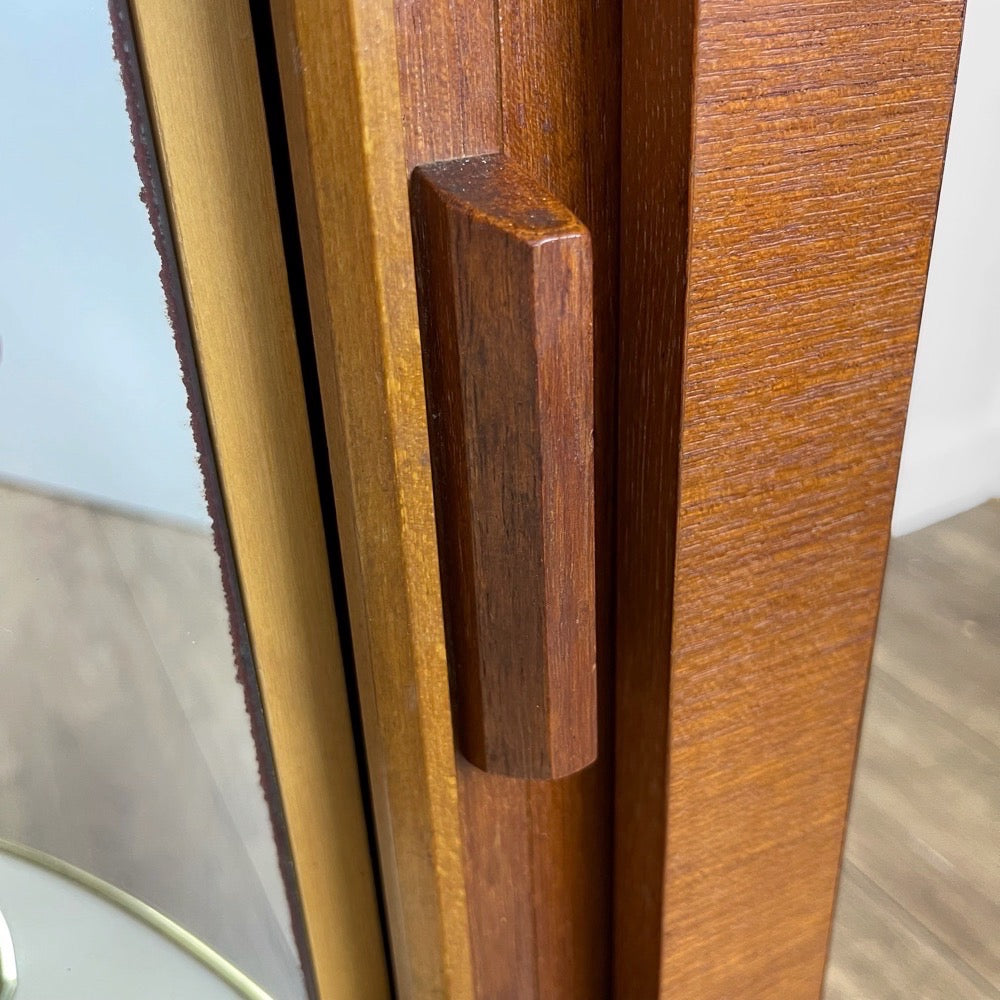 Bar d'angle scandinave pivotant années 50